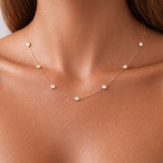 Collana Caitlyn White - Acciaio Inox