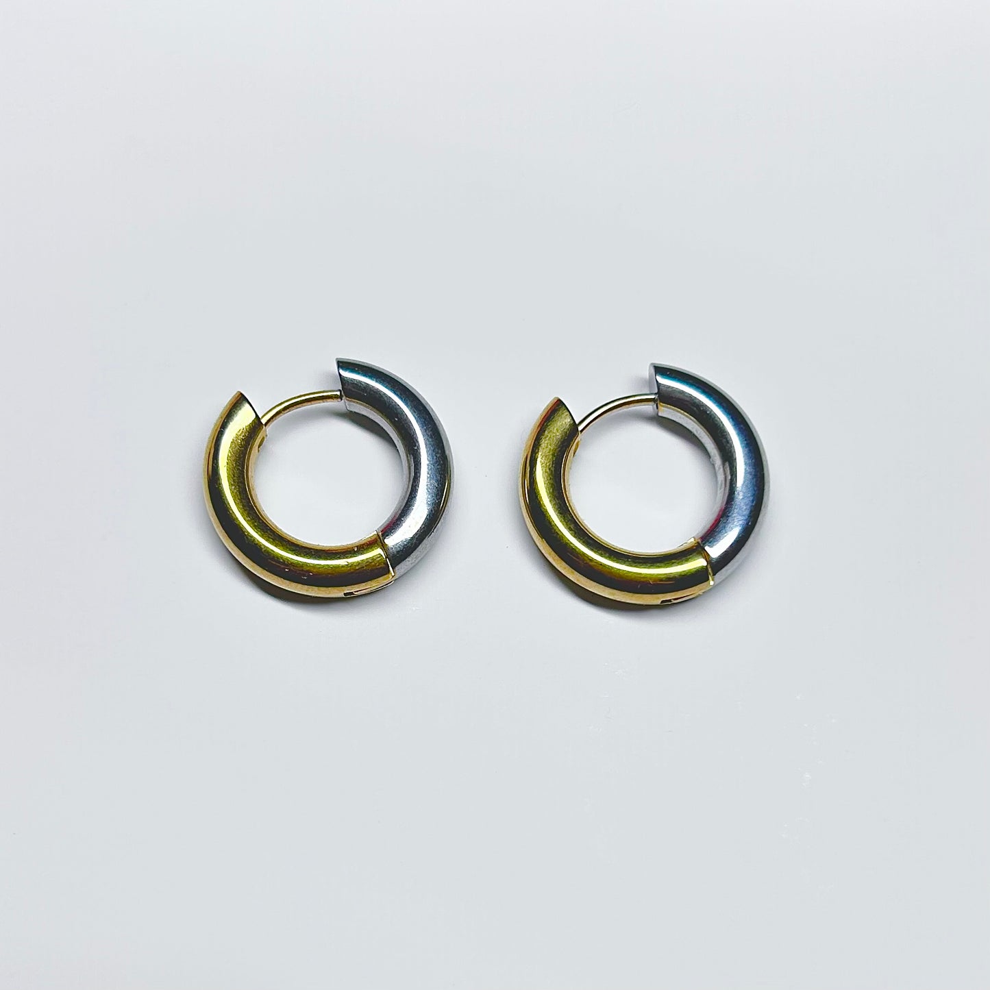 Orecchini Cerchi Mixed - Acciaio Inox