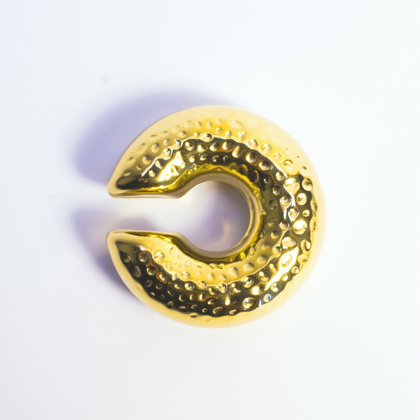Earcuff Puntinato - Acciaio Inox
