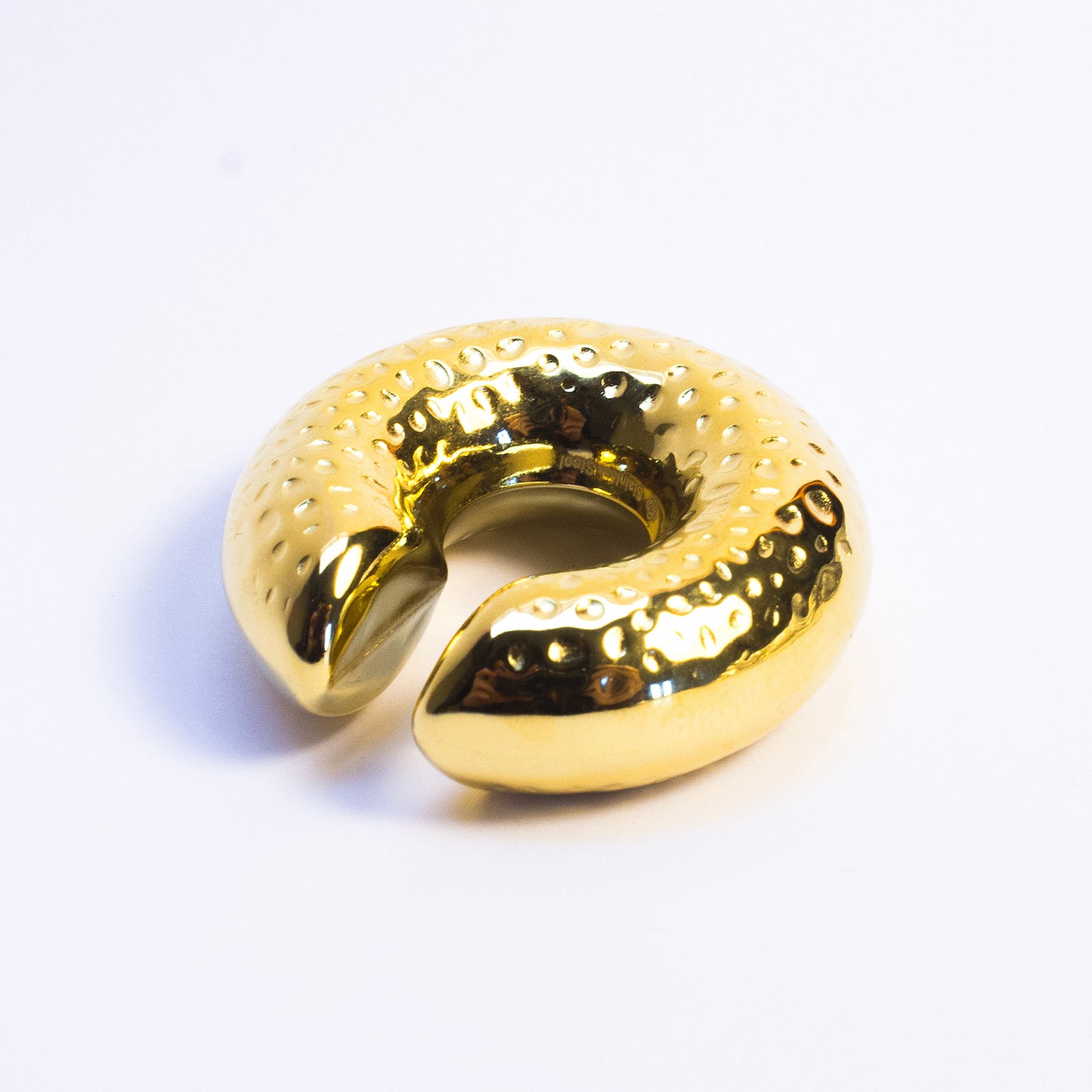 Earcuff Puntinato - Acciaio Inox
