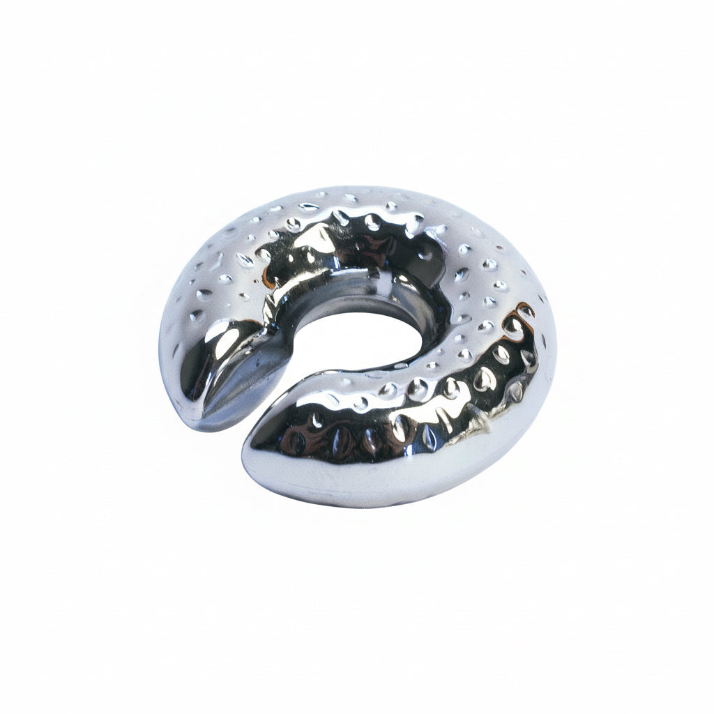 Earcuff Puntinato - Acciaio Inox