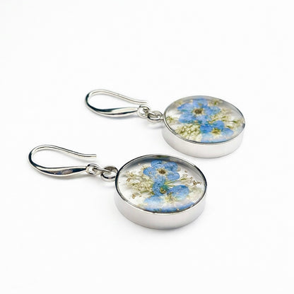 Orecchini Eternity - Fiori veri e Argento 925