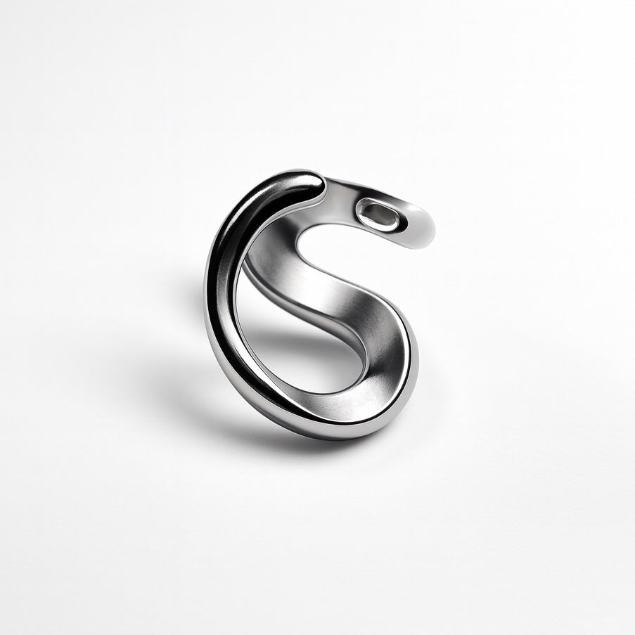 Anello Fluida  - Acciaio Inox
