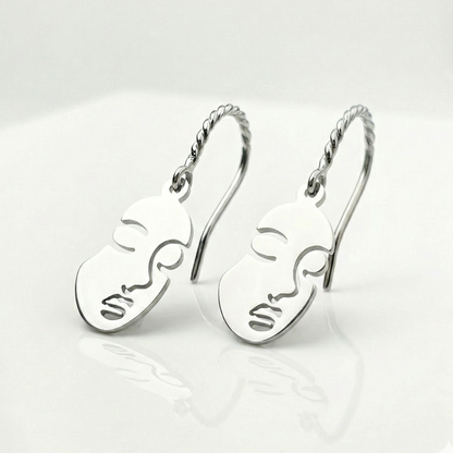Orecchini Little Faces - Acciaio Inox