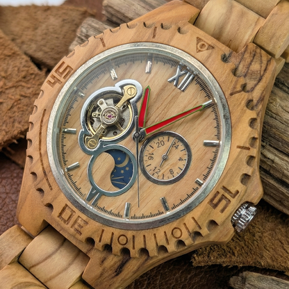 Orologio legno di Ulivo 47mm