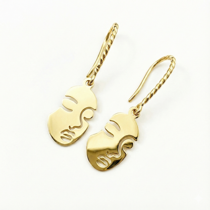 Orecchini Little Faces - Acciaio Inox