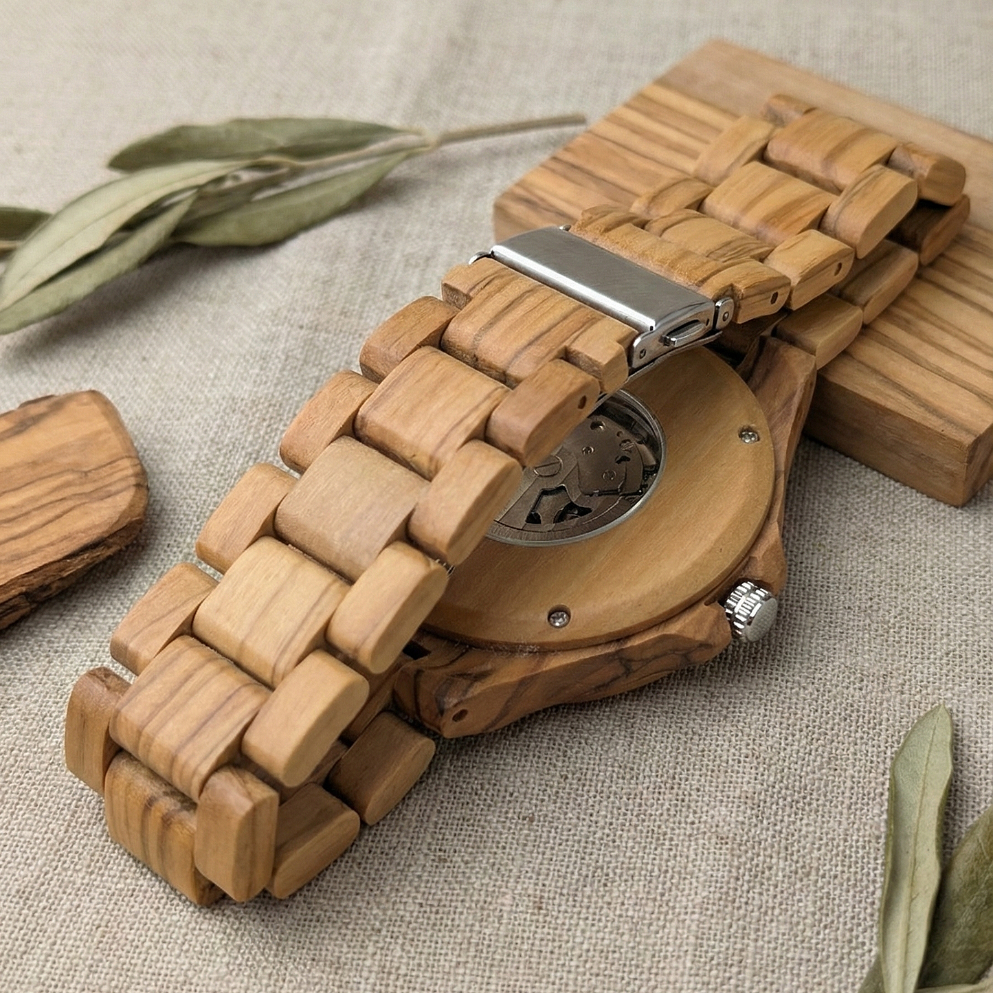Orologio legno di Ulivo 47mm