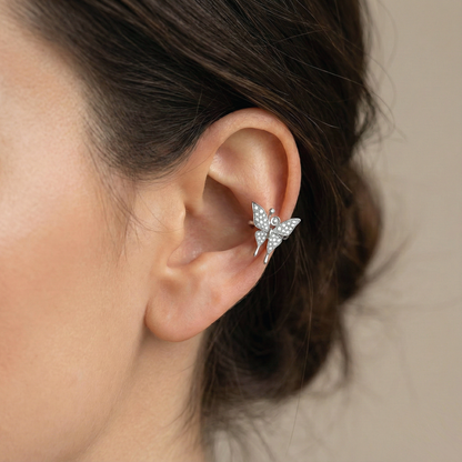 Earcuff Butterfly - Acciaio Inox