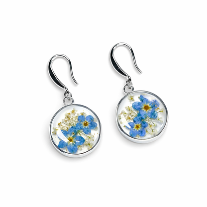 Orecchini Eternity - Fiori veri e Argento 925