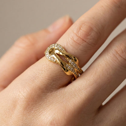 Anello Twist  - Acciaio Inox