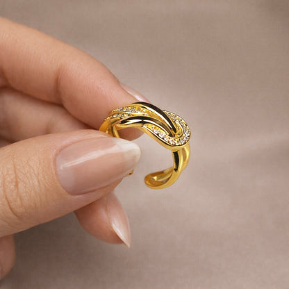 Anello Twist  - Acciaio Inox