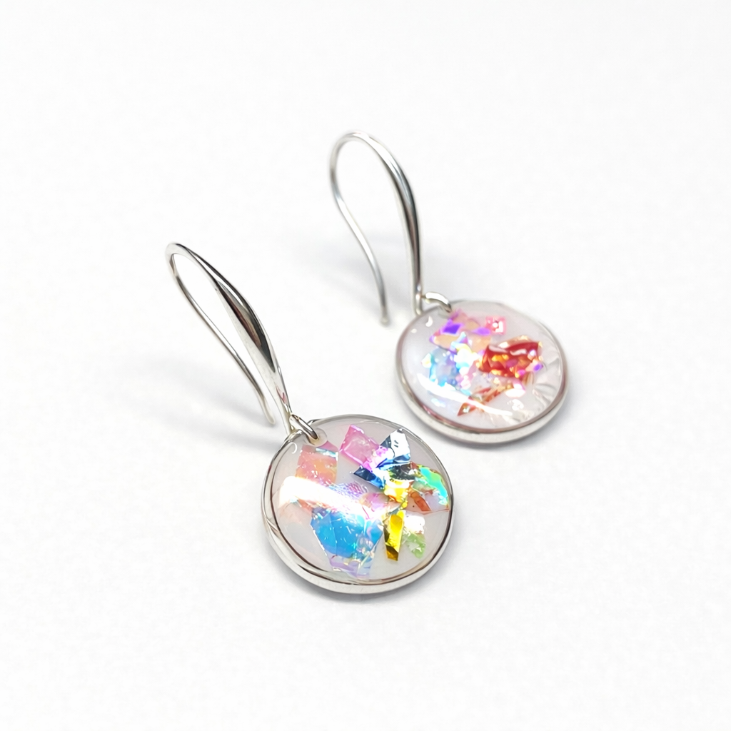 Orecchini Cristal - Resina e Argento 925