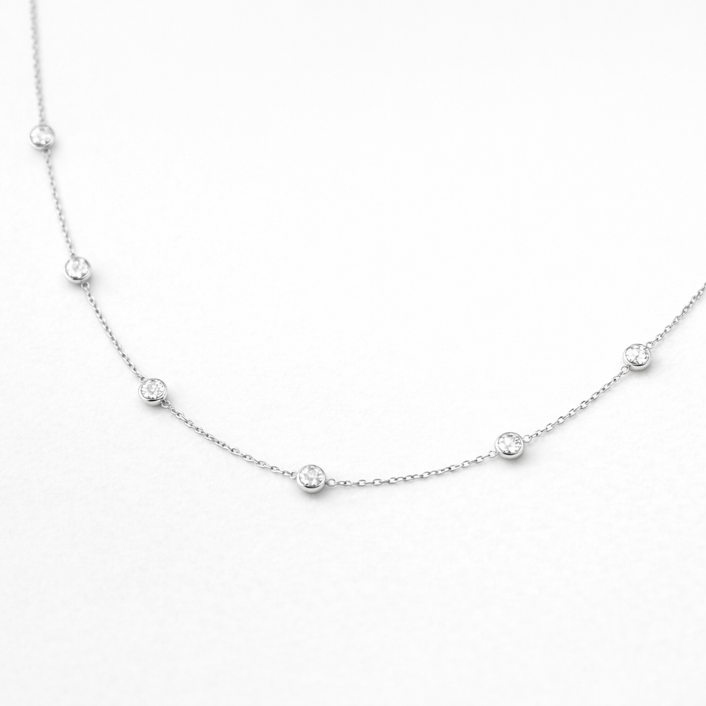 Collana Caitlyn White - Acciaio Inox