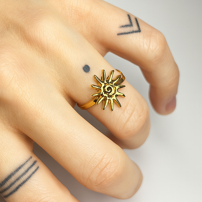 Anello Sole tribale