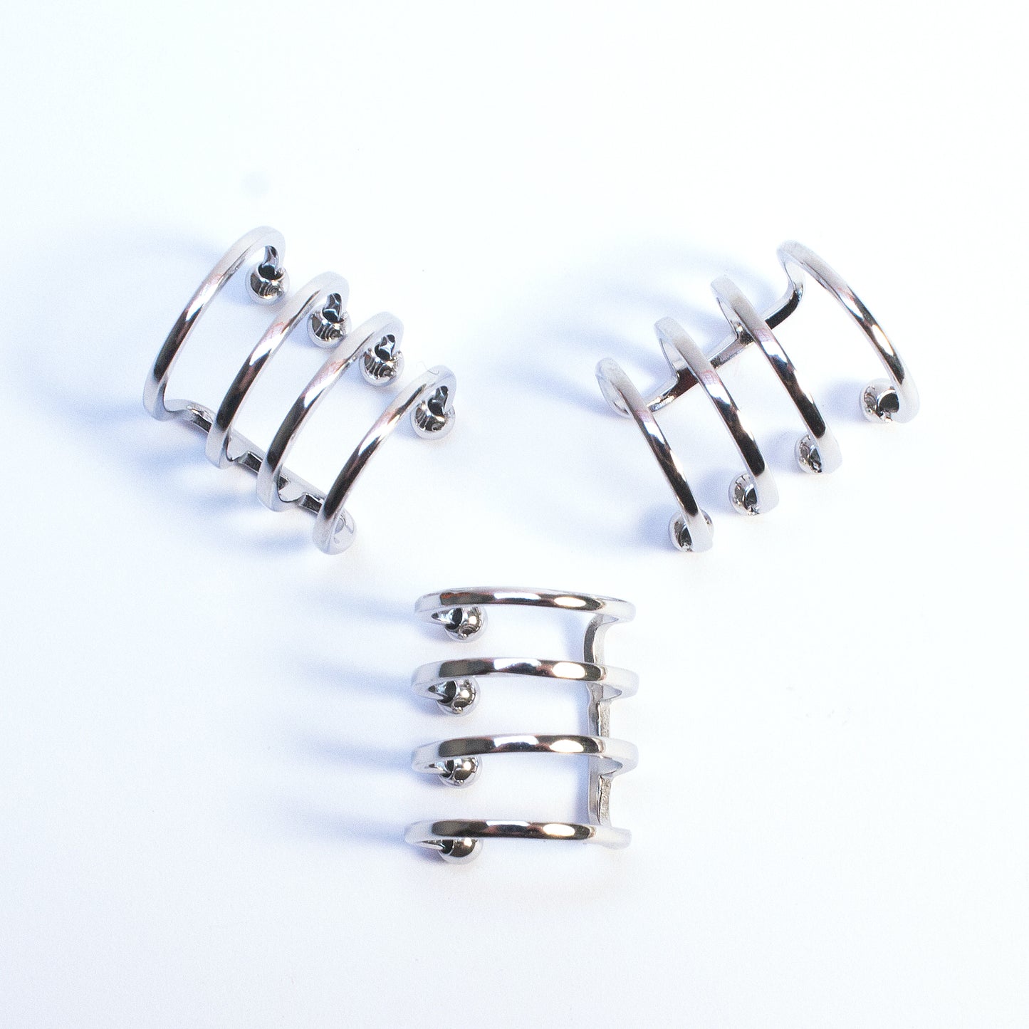 Earcuff Spiral - Acciaio Inox