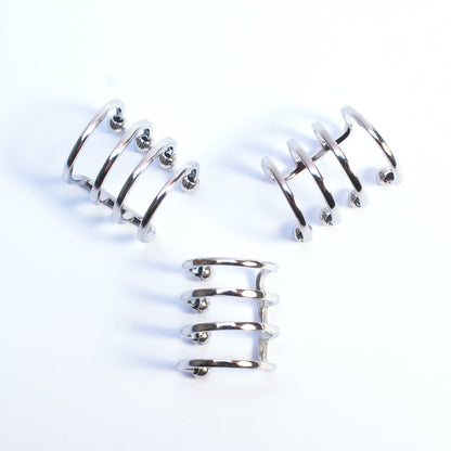 Earcuff Spiral - Acciaio Inox